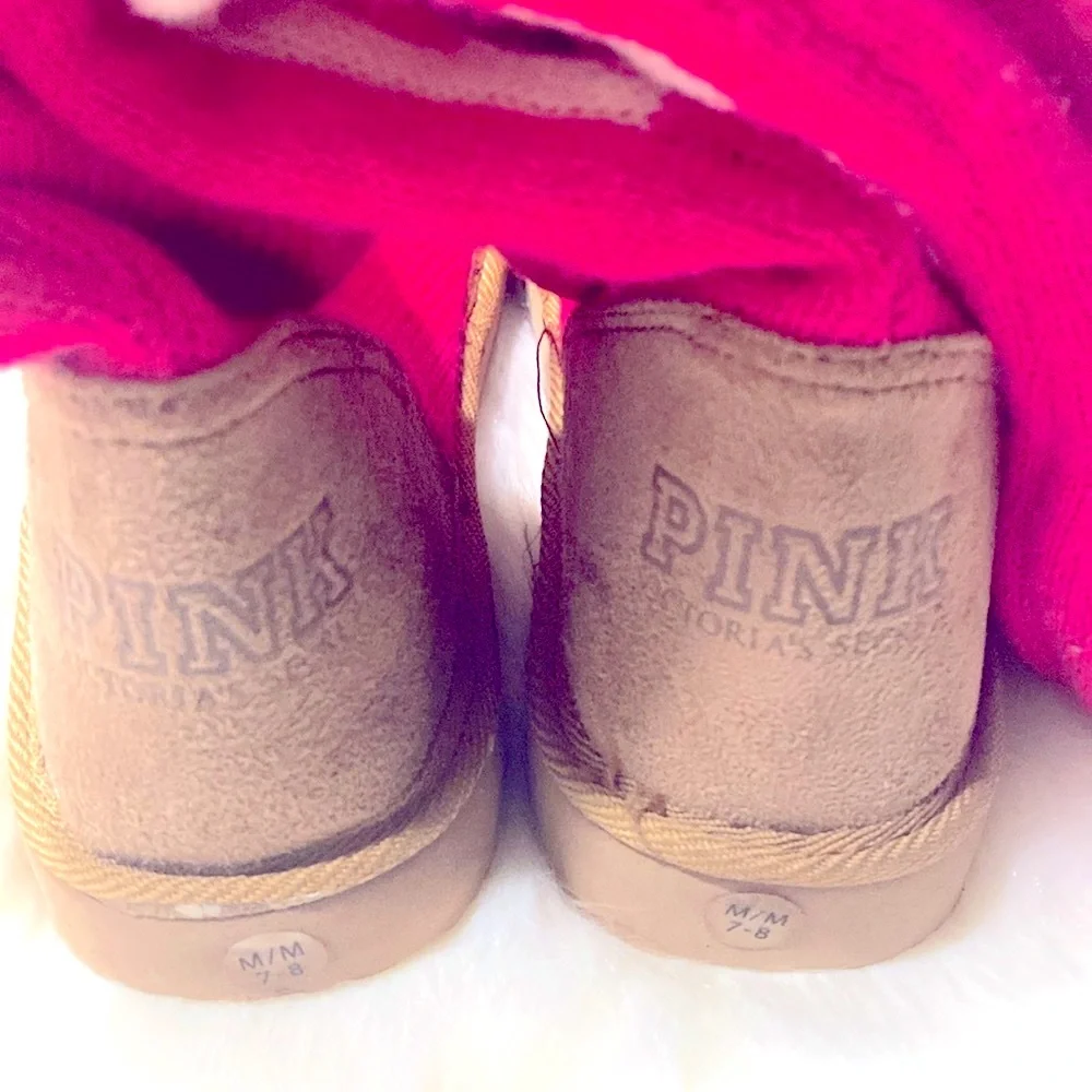 Victoria’s Secret PINK Mukluk Knee High Sweater Boot New Excellent Condi…
